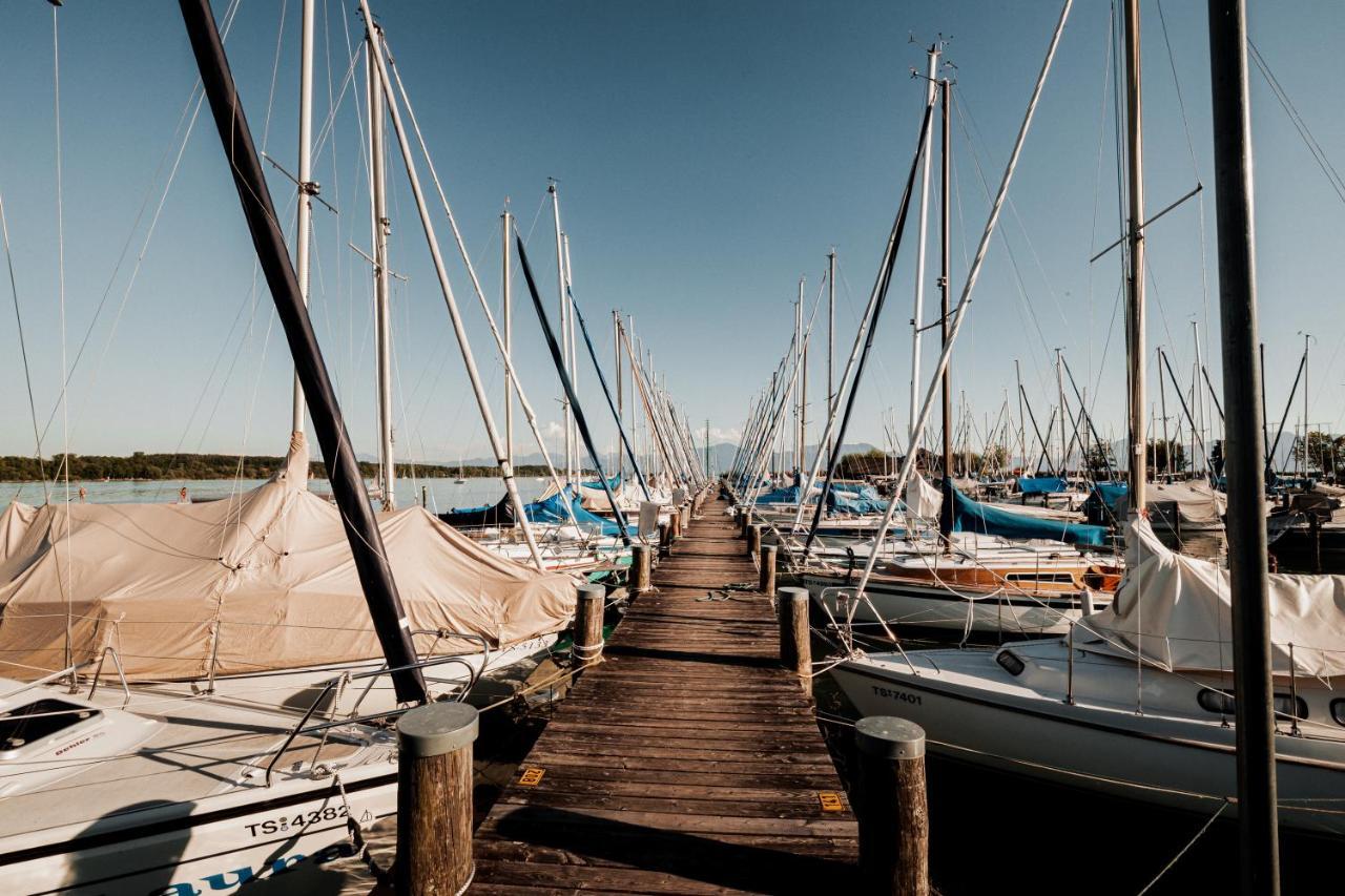 Chiemsee Ferienwohnung Gartenblick Prien am Chiemsee Esterno foto
